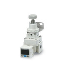 SMC G 1/2 Pneumatic Regulator - 0.01MPa to 0.8MPa, 1Mpa max. input