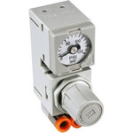 SMC M8 Pneumatic Regulator - 0.5bar to 7bar, 10bar max. input