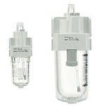 SMC G 3/8 6000L/min Pneumatic Lubricator, 8.5bar to 0.5 bar, AL30 Series