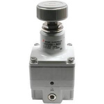 SMC G 1/4 Pneumatic Regulator - 0.05MPa to 1MPa, G 1/4 Female in, 1Mpa max. input, Precision Regulator Series IR