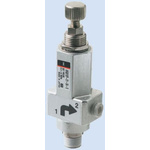 SMC M5 x 0.8, R 1/8 Pneumatic Regulator - 0.2MPa to 0.7MPa, 1/8 in, M5 x 0.8, 0.8MPa max. input