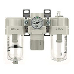 SMC NPT 1/4 Air Filter Regulator Lubricator, 0.05MPa to 1 MPa, AC Series