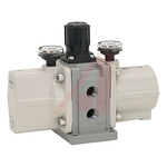 SMC R 1/8 Pneumatic Regulator -, 1MPa max. input