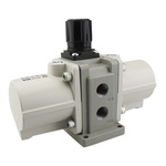 SMC G 1/4 Pneumatic Regulator -, 1MPa max. input