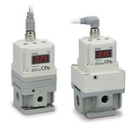 SMC G 1/4 Pneumatic Regulator - 0.005MPa to 0.5MPa, 1/4in, 1MPa max. input