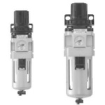 SMC 90 l/min G 1/4 Pneumatic Separator, 5μm filtration, 0.1MPa to 10 bar