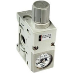 SMC 8 Dia. mm Pneumatic Regulator - 0.5bar to 7bar, 10bar max. input