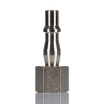 RS PRO Brass Male Pneumatic Quick Connect Coupling, G 1/4 Female Threaded