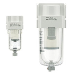 SMC 200 L/min G 1/4 Mist Separator, 0.3μm filtration, 0.05MPa to 1 MPa, 1.5 MPa