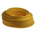 RS PRO Compressed Air Pipe Yellow PUR, PVC 6mm x 30m