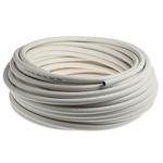 RS PRO Compressed Air Pipe White PUR, PVC 8mm x 30m