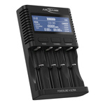 1001-0080-UK | Ansmann Powerline 4 Ultra Battery Charger For Lithium-Ion, NiMH AA, AAA, C, D 2x 2000mA with EU, UK plug