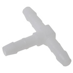 RS PRO 6401 Series Tee Tube-to-Tube Adaptor, Push In 3 mm to Push In 3 mm, Tube-to-Tube Connection Style