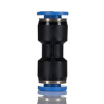 RS PRO Straight Tube-to-Tube Adaptor, Push In 6 mm to Push In 8 mm, Tube-to-Tube Connection Style