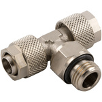 RS PRO Stud Fitting, Push In 6 mm to Push In 4 mm, Threaded-to-Tube Connection Style