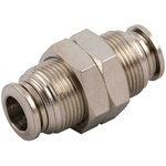RS PRO 57000 Series Push-in Fitting, Push In 6 mm to Push In 6 mm, Tube-to-Tube Connection Style