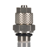 RS PRO Straight Threaded Adaptor, G 1/8 Male to Push In 6 mm, Threaded-to-Tube Connection Style