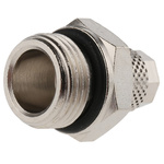 RS PRO Straight Threaded Adaptor, G 3/8 Male to Push In 6 mm, Threaded-to-Tube Connection Style