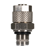 RS PRO Straight Threaded Adaptor, G 1/8 Male to Push In 8 mm, Threaded-to-Tube Connection Style
