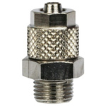 RS PRO Straight Threaded Adaptor, R 1/8 Male to Push In 5 mm, Threaded-to-Tube Connection Style
