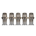 RS PRO Straight Threaded Adaptor, G 1/4 Male to Push In 8 mm, Threaded-to-Tube Connection Style