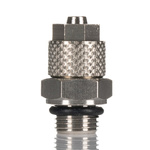 RS PRO Straight Threaded Adaptor, G 1/4 Male to Push In 6 mm, Threaded-to-Tube Connection Style