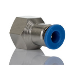 RS PRO Straight Threaded Adaptor, R 1/4 Female to Push In 6 mm, Threaded-to-Tube Connection Style
