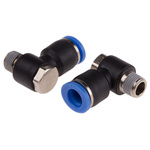 RS PRO Elbow Threaded Adaptor, R 1/8 Male to Push In 8 mm, Threaded-to-Tube Connection Style