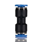 RS PRO Straight Tube-to-Tube Adaptor, Push In 4 mm to Push In 4 mm, Tube-to-Tube Connection Style