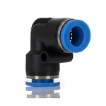 RS PRO Elbow Tube-toTube Adaptor, Push In 10 mm to Push In 10 mm, Tube-to-Tube Connection Style