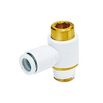 SMC Pneumatic Elbow Threaded-to-Tube Adapter