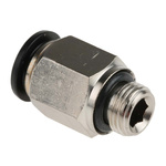 RS PRO Push-in Fitting, G 1/8 Male to Push In 8 mm, Threaded-to-Tube Connection Style