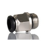 RS PRO Push-in Fitting, G 1/4 Male to Push In 8 mm, Threaded-to-Tube Connection Style