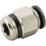 RS PRO Push-in Fitting, R 1/4 Male to Push In 8 mm, Threaded-to-Tube Connection Style