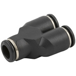 RS PRO Push-in Fitting, Push In 8 mm to Push In 8 mm, Tube-to-Tube Connection Style