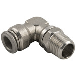 RS PRO Push-in Fitting, R 1/4 Male to Push In 6 mm, Threaded-to-Tube Connection Style