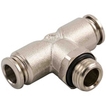 RS PRO Push-in Fitting, Push In 8 mm to Push In 8 mm, Threaded-to-Tube Connection Style