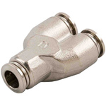 RS PRO Push-in Fitting, Push In 8 mm to Push In 8 mm, Tube-to-Tube Connection Style