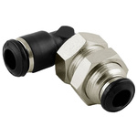 RS PRO 55060 Series Elbow Fitting, Push In 8 mm to M16, Threaded-to-Tube Connection Style