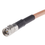 Radiall Male SMA to Male SMA Coaxial Cable, 1m, RG142 Coaxial, Terminated