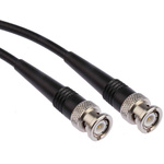 Radiall Male BNC to Male BNC Coaxial Cable, 5m, RG58 Coaxial, Terminated