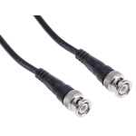 RS PRO Male BNC to Male BNC Coaxial Cable, 2m, RG58 Coaxial, Terminated