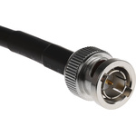 RS PRO Male BNC to Male BNC Coaxial Cable, 1m, RG59 Coaxial, Terminated