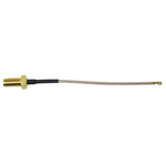 RF Solutions Male U.FL to Female SMA Coaxial Cable, 20cm, RG178 Coaxial, Terminated