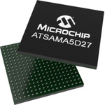 Microchip ATSAMA5D27C-CU, ARM Cortex A5 Microprocessor SAMA5D2 32bit ARM 500MHz 289-Pin LFBGA