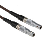 Lemo 00 S Series Male LEMO 00 to Male LEMO 00 Coaxial Cable, 2m, Terminated