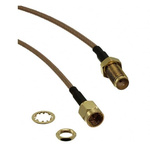 RS PRO Male SMA to SMA Coaxial Cable, 152mm, RG316 Coaxial, Terminated
