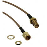 RS PRO Male SMA to SMA Coaxial Cable, 305mm, RG316 Coaxial, Terminated