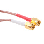 Times Microwave Male SMA to Male SMA Coaxial Cable, 1m, RG316 Coaxial, Terminated