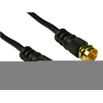 RS PRO Male F Type to Male F Type Coaxial Cable, 15m, F Connector Coaxial, Terminated